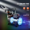 Airbrush Kit, Dual Fan Air Compressor Professional Airbrushing System Kit with 3 Airbrushes, Holder, Color Mixing Wheel, Cleaning Brush Set