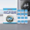 JAKEHOE Washing Machine Cleaning Tablets, 12 Pieces