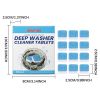 JAKEHOE Washing Machine Cleaning Tablets, 12 Pieces