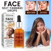 EELHOE Face Self-Tanning Drops, Natural Fashion Wheat Bronzer Moisturizing Skin Anti-Sunburn Solution